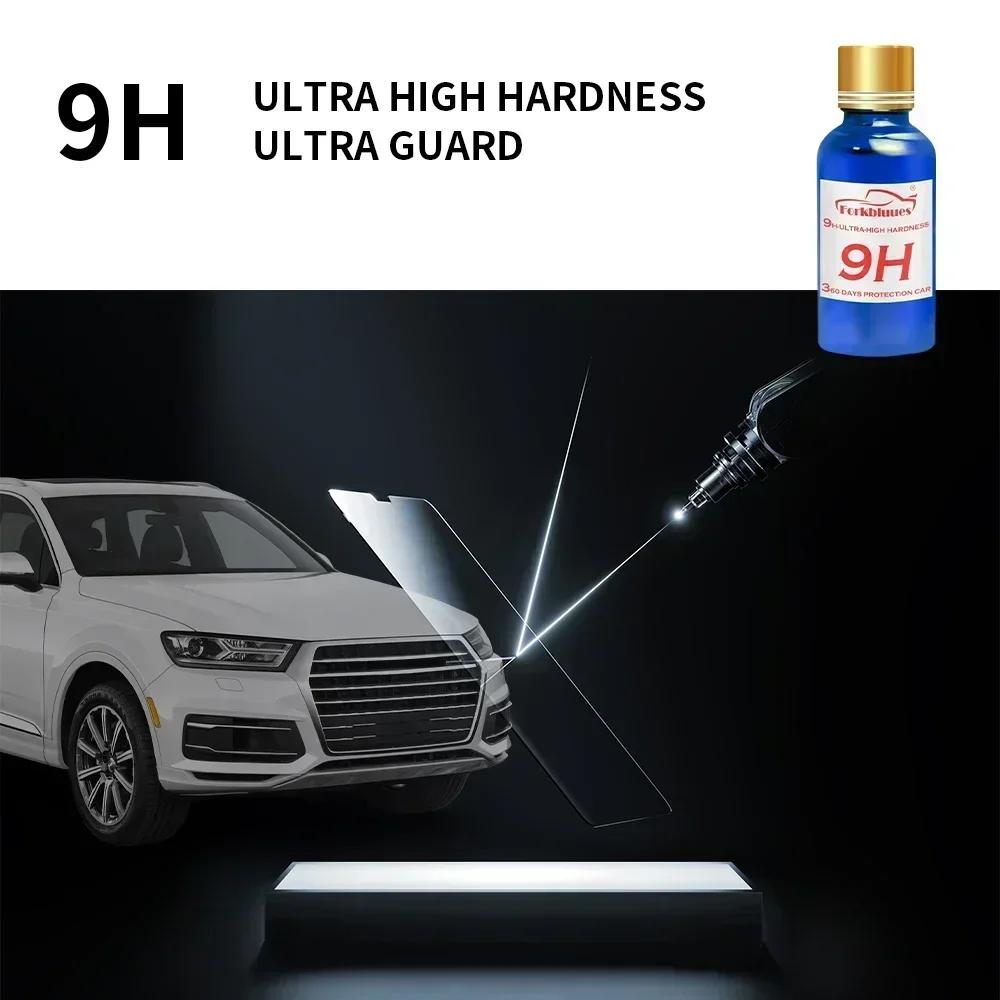 3PCS 9H Car Liquid Ceramic Coat Super Hydrophobic Glass Coating Set Polysiloxane and Nano Materials Ceramics for Cars