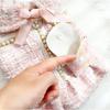 Pink Pearl Luxury Brand Classic Design Pet Clothes Winter Small Dog Dress With Snack Bag