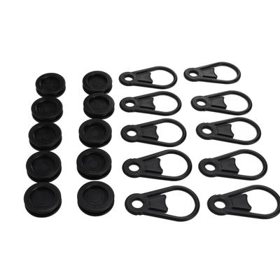 10 Pcs Outdoor Camping Tent Clip Awning Wind Rope Clips Buckle Pull Rope Plastic Clip