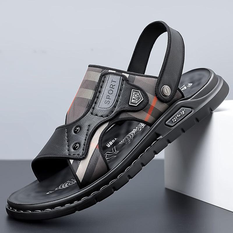 

Мужские сандалии из натуральной кожи, мужские повседневные легкие сандалии, модные мужские сандалии на платформе, сабо Zapatos 38