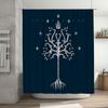 Botanical Shower Curtain Tropical Leaves Forest Green Bathroom Decor Nature Theme Waterproof Fabric for Spa Hotel