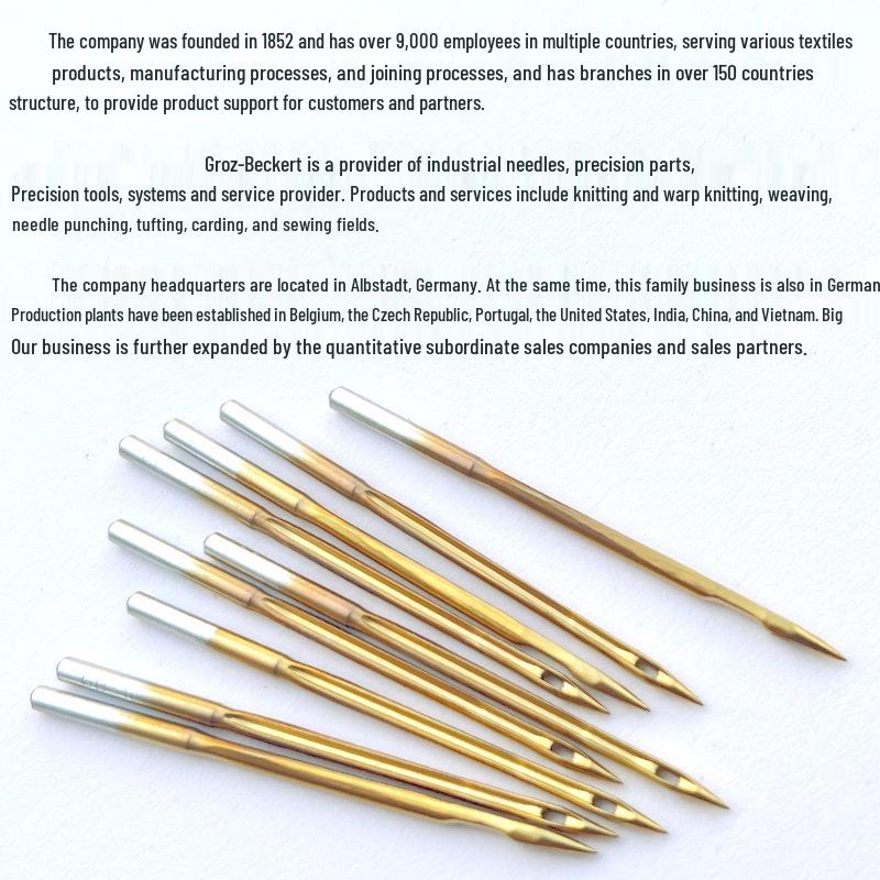 Německá Groz Zlatá DPX17 Počítačová Vysokorychlostní Šicí Stroj Jehla.