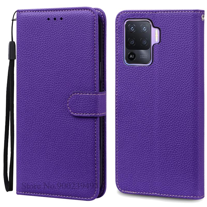 Covers For OPPO Reno 5 Lite Case Soft Silicone Wallet Leather Flip Case For OPPO Reno5 Lite Phone Case Carcasa Casing Book Cover
