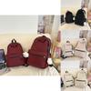 Girls Nylon Letter Backpack With Breathable Straps For School And Travel