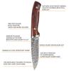 Portable Peeling Knife Mini Chef Barbecue Meat Cleaver Daily Paring Knives Kitchen with Sheath