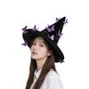 Colorful Halloween Witch Hat Velvet Party Props Butterfly Wizard Cap Cosplay Accessories Halloween Black Cap Halloween Party