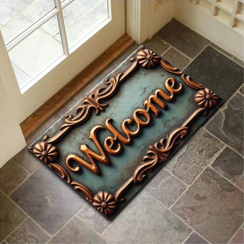 American Retro Carpets, Welcome Carpets, Home Decoration, Indoor And Outdoor Carpets, Bathroom Anti-Slip Carpets