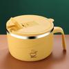 1200ml Anti-corrosion Instant Noodle Bowl with Draining Hole PP Food Grade Cereal Bowl Dormitory