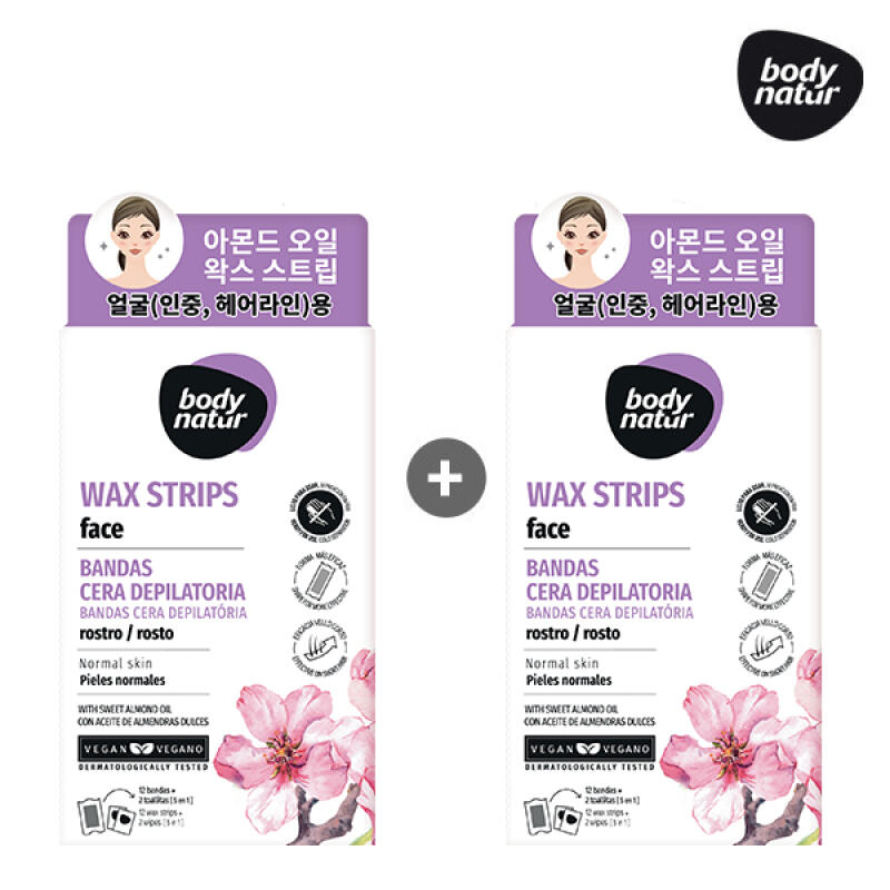 2 Sweet Almond Oil Waxing Wax Strips