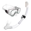 Adult Snorkel Facepiece Set PVC Breathing Piece Wide View Gear for Adults, Diving Black