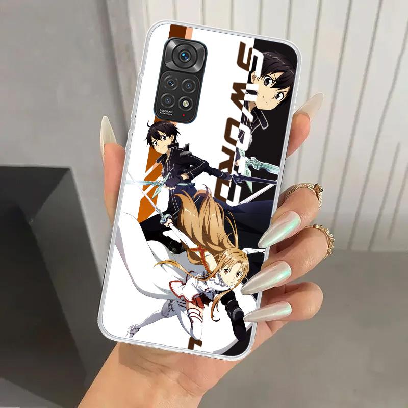 Anime Sword Art Online SAO Phone Case for Xiaomi Redmi Note 15 14 14S 13 12S 12 Pro 11S 11 Plus 11T 11E 10S Soft Funda Print She
