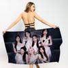 Kpop Band B-Babymonster Beach Towel Colorful Bath Towels For Girl Microfiber Quick Dry Sand Free Beach Yoga Spa Gym Pool