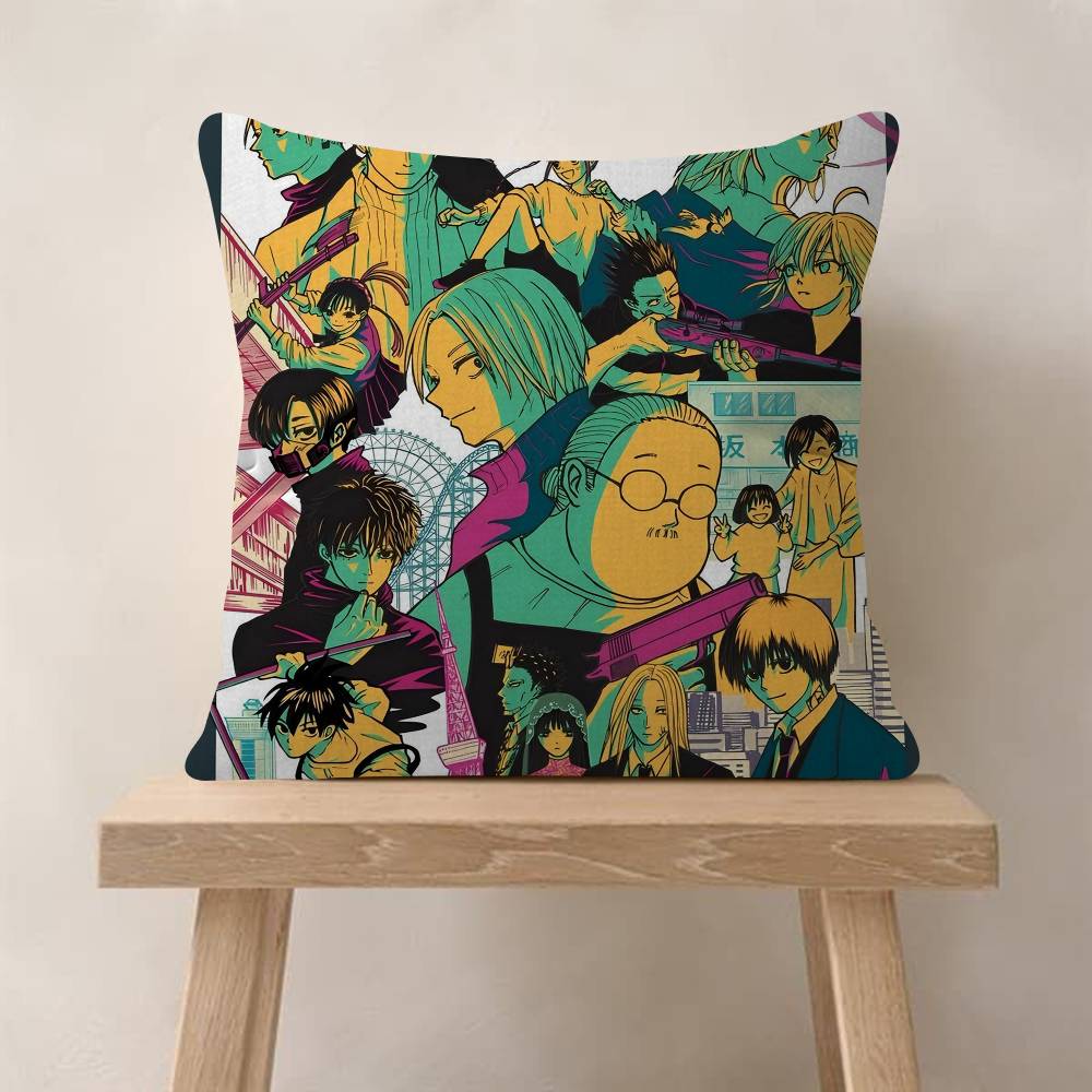 Popular Japanese Anime SAKAMOTO DAYS Cushion Cover Pillow Cover Decor Pillowcase Printed Cushion Case For Couch