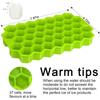 1 37-grid Silicone Ice Cube Mold with Cover Cellular Mesh Stackable DIY Ice Mold Reusable Food Grade Kitchen Utensils