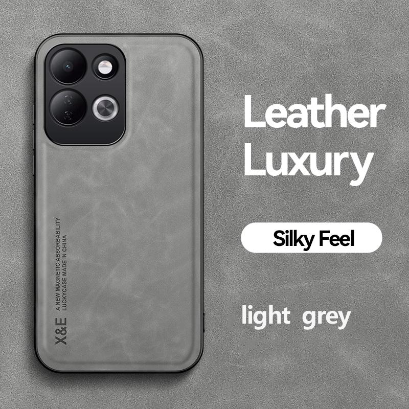 KEYSION Luxury Retro PU Leather Phone Case for Redmi 17 5G Soft Silicone+PC Shockproof Phone Cover for Xiaomi Redmi 17 4G 5G