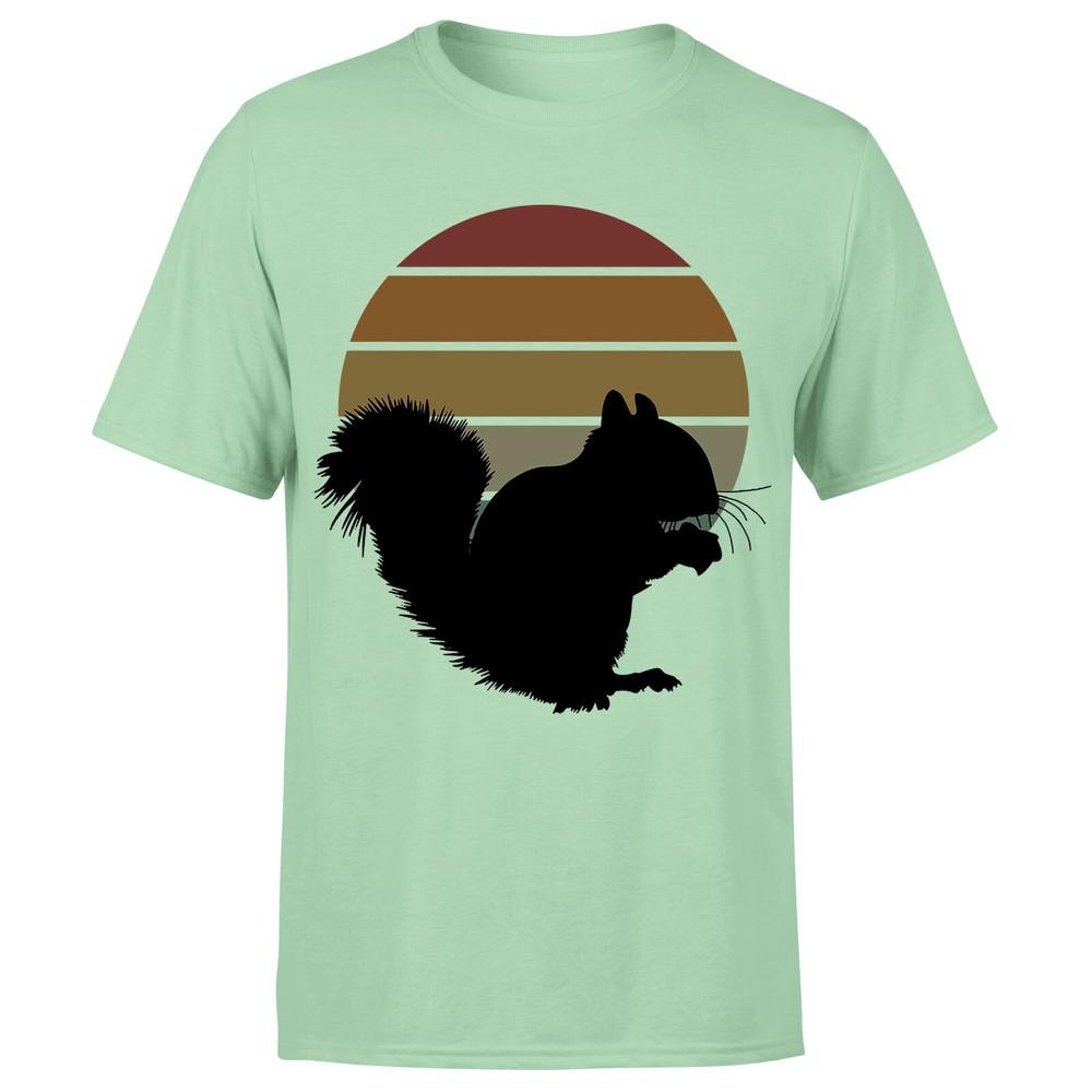 Squirrel Retro Vintage Funny Adults Unisexs Tshirt P1OrA
