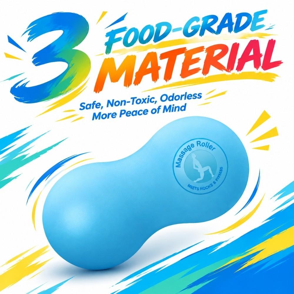 Silicone Peanut Massage Ball Myofascial Release Tool Trigger Point Massage Ball  Physical Therapy