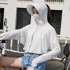 Damen UPF50+ Eis Seide Sonnenschutzjacke Leicht Atmungsaktiv Lockerer Schnitt UV-Schutz Sommer Outdoor Radfahren Sonnenschutz-Hoodie