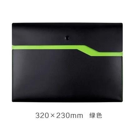 

A4 Button file bag creative colorful folder plastic student information bag office file bag