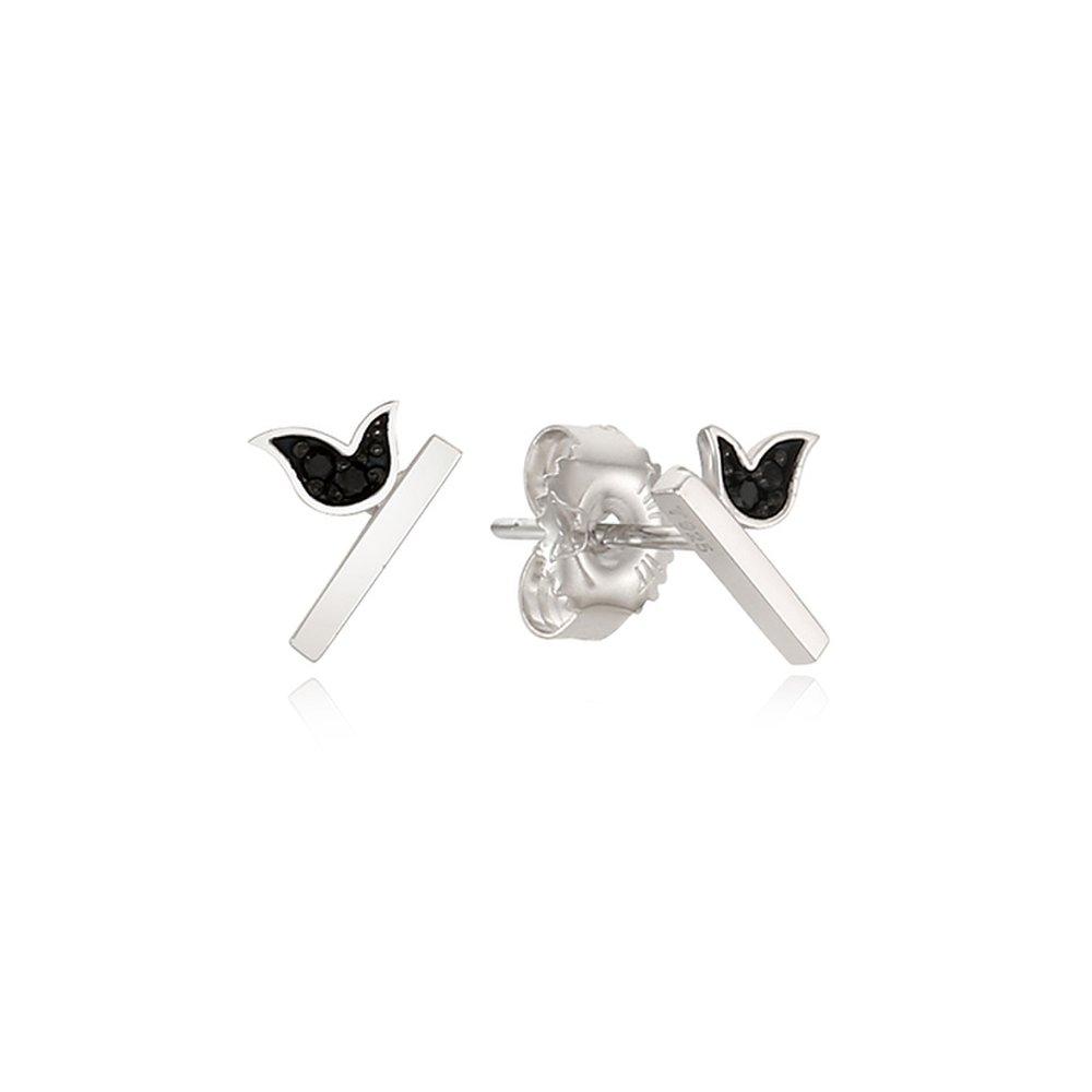 Lengtang Silver White Earrings Tessvw00245-1S