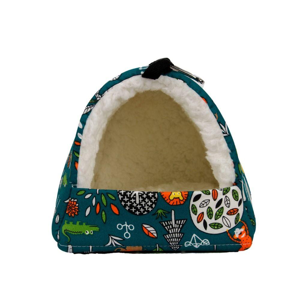 Animal Pattern Hamster Cotton Nest Soft Hamster Sleeping Bed Parrot Hanging Tent  for Pet Cage