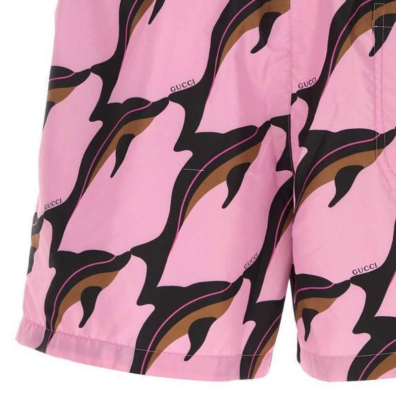 GUCCI Printed Technical Poplin Swim Shorts Men's 787899-XHAKD-5046