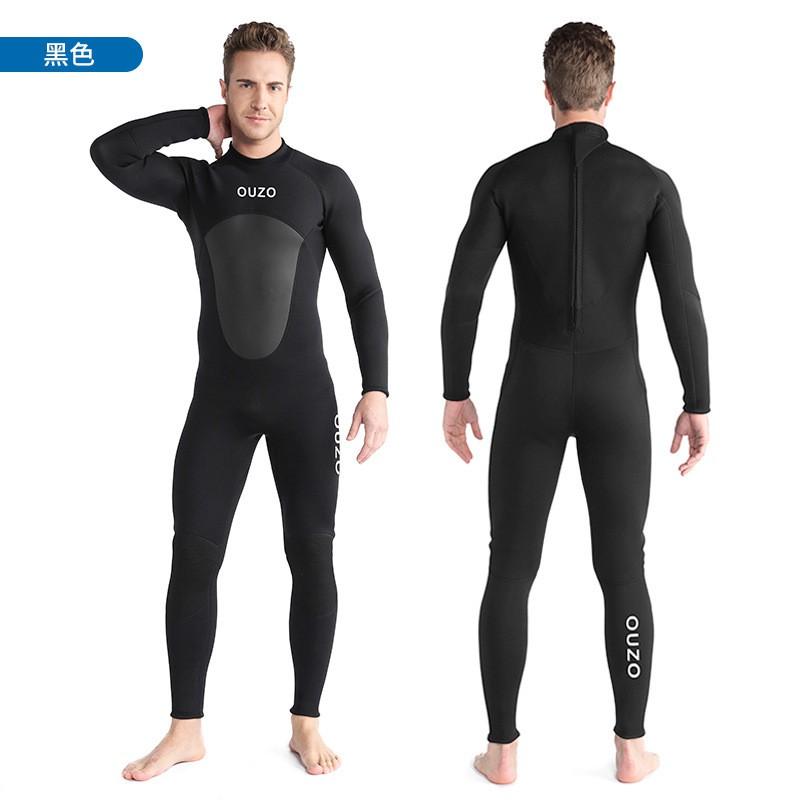 Mens 3mm Neoprene Full Suit Wetsuit Diving Snorkeling Surfing Winter Swimming Warmth Protection