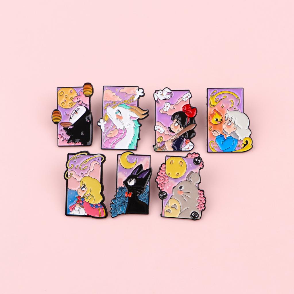Cute Cat Enamel Pin Anime Movie Badges on Backpack Manga Brooch Set Hat Lapel Pins Cartoon Jewelry Cosplay Accessories Toys Gift