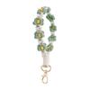 Armband Schlüsselanhänger Böhmen Urlaub Stil handgemachte geflochtene kleine Blumen DIY hängen Schnalle Tasche