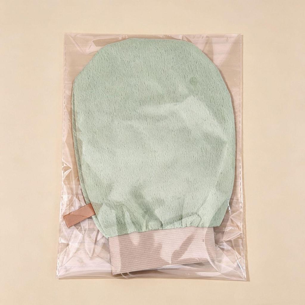 Dual-Sided Loofah Bath Scrub Towel for Exfoliating and Back Scrubbing Gloves
