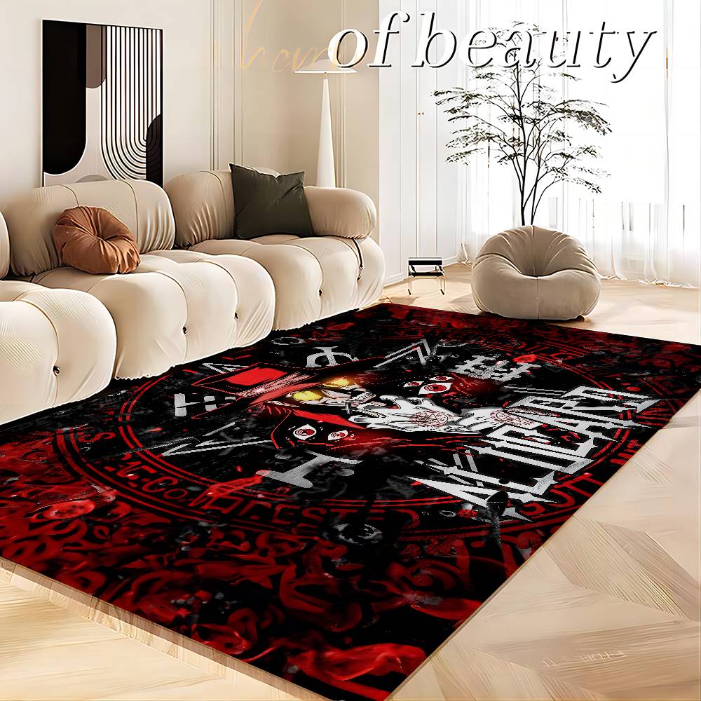 Horror Anime H-Hellsing Floor Mat Rectangle Anti-slip Home Soft Badmat Front Door Indoor Outdoor Mat Welcome Doormat