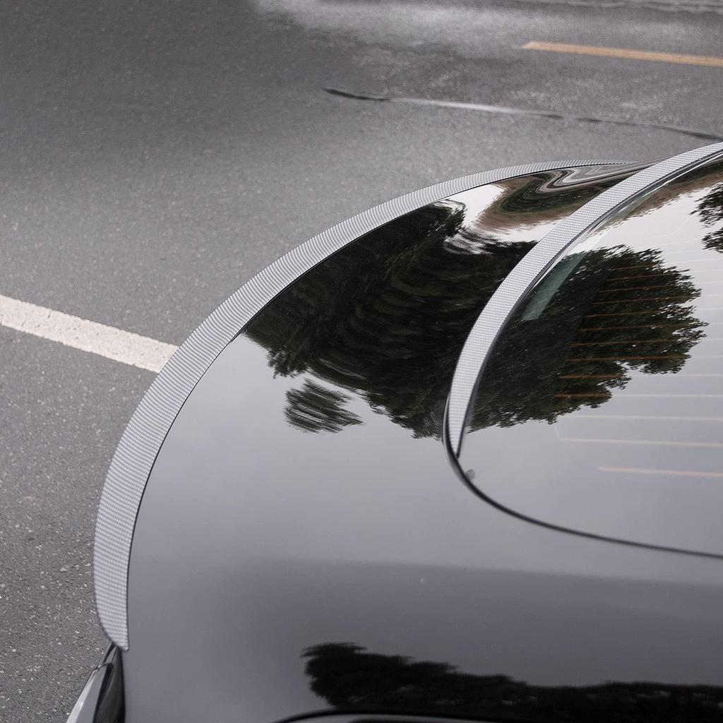 Influencer-Endorsed Carbon Fiber Rear Spoiler Kit for Tesla Model 3