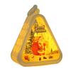 Mini Christmas LED Triangle Lantern Santa Claus Snowman Festival Lamp Indoor Table Ornaments Party Scene Props Home Decoration