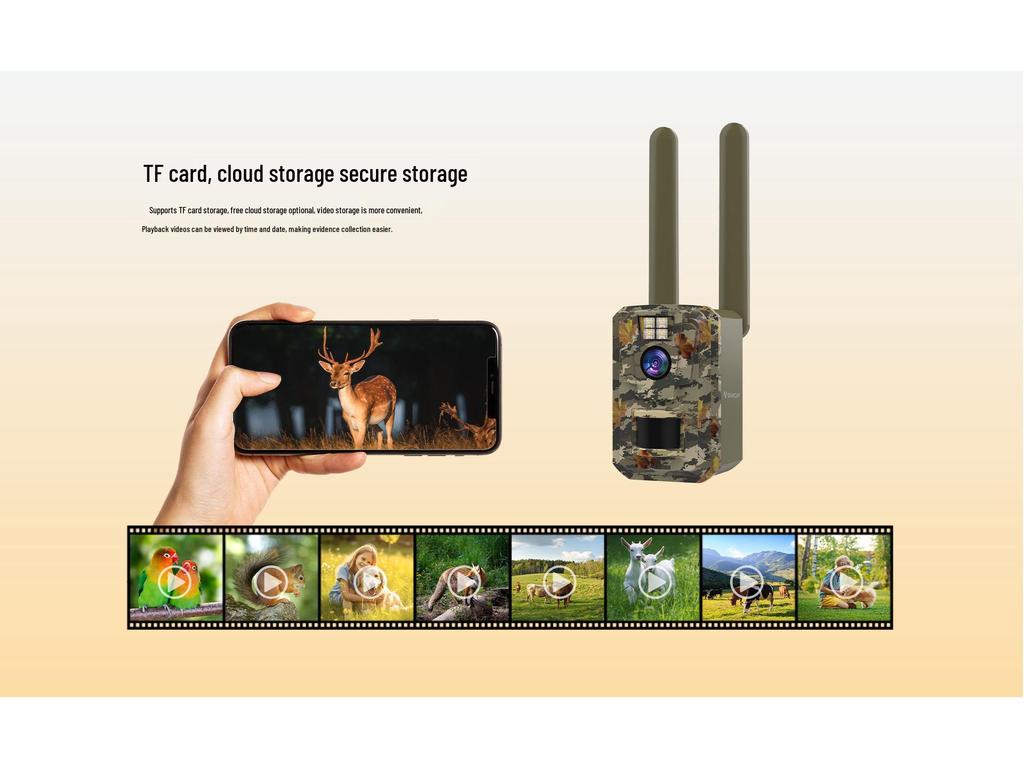4G Solar-Powered Hunting Camera with HD Infrared Night Vision