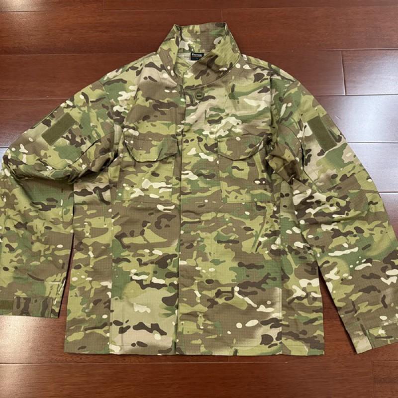 Mens Tactical Camo Outdoor Training Set 3-Piece Cotton Blend Uniform Hiking Camping Shooting Sports