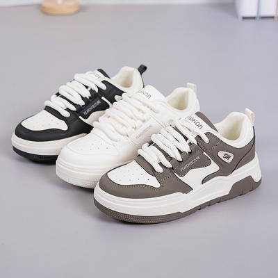 Little White Shoes Women's Tide Spring Versatile Thick Baseplate Shoes Niche Original Casual Sports Shoes Women
