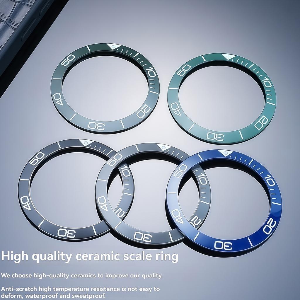 Pentru înlocuirea insertului lunetei ceramice la ceasurile Longines HydroConquest L3.781 – Ceas bărbătesc 41mm/43mm/44mm, markere și scale numerice luminescente