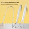 Stainless Steel Titanium Tongue Scraper - Oral Hygiene Tool for Tongue Cleaning