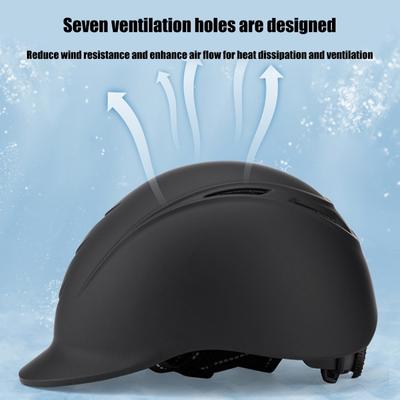 Shock Absorption Equestrian Helmet With Adjustable Strap And Ventilation Ports for Men Women Teens Outdoor Horse Riding