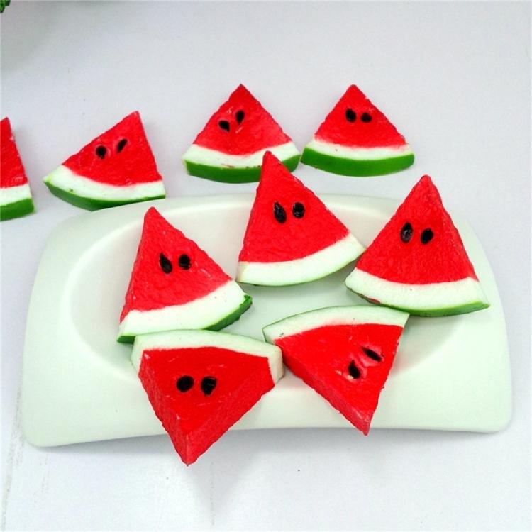 Pack Of 10 Sealant Artificial Greenmelon Slices Realistic Pretended Fruit Bedeck For Experiences Photography Displays