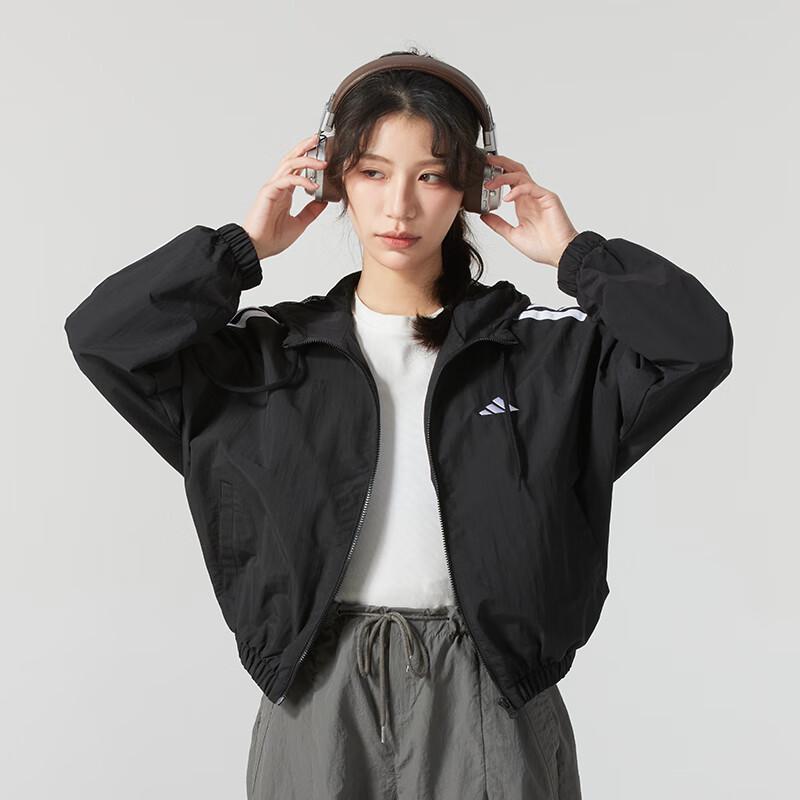 Adidas Women's Lifestyle Hooded Woven Jacket JZ2162