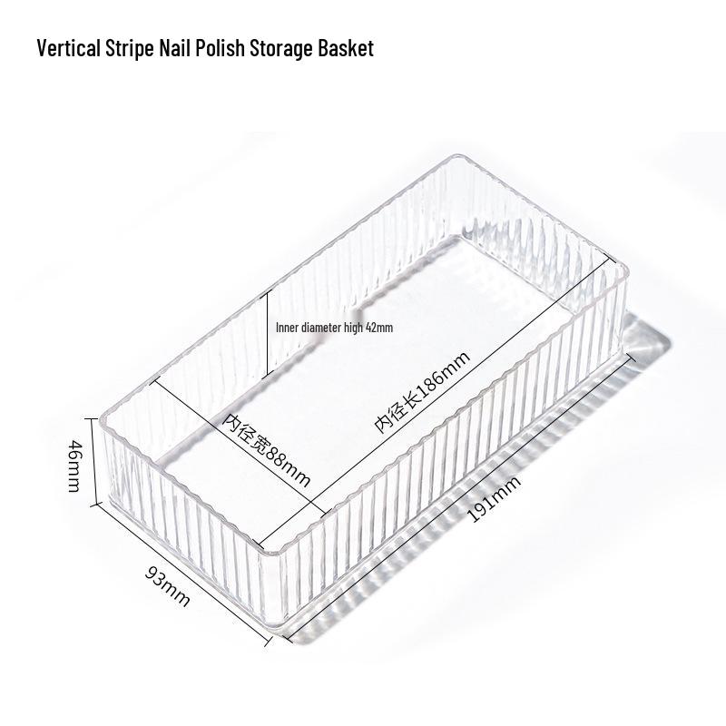 

Прозрачный ящик для хранения нейл-арта - Маленький и портативный дисплей для самодельных ногтей