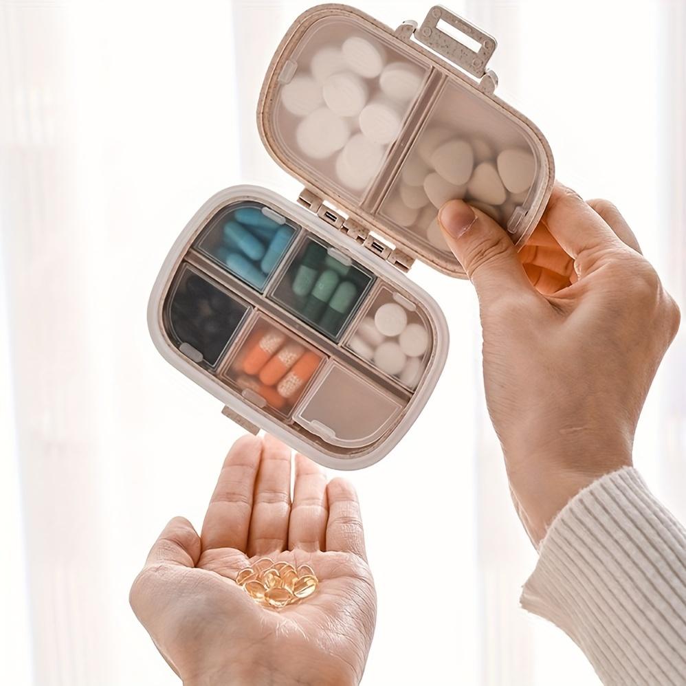 Portable Pill Organizer Box Multi-Compartment Medication and Vitamin Storage For Travel and Daily Use, Medication Storage Organizer, Modern Pill Box