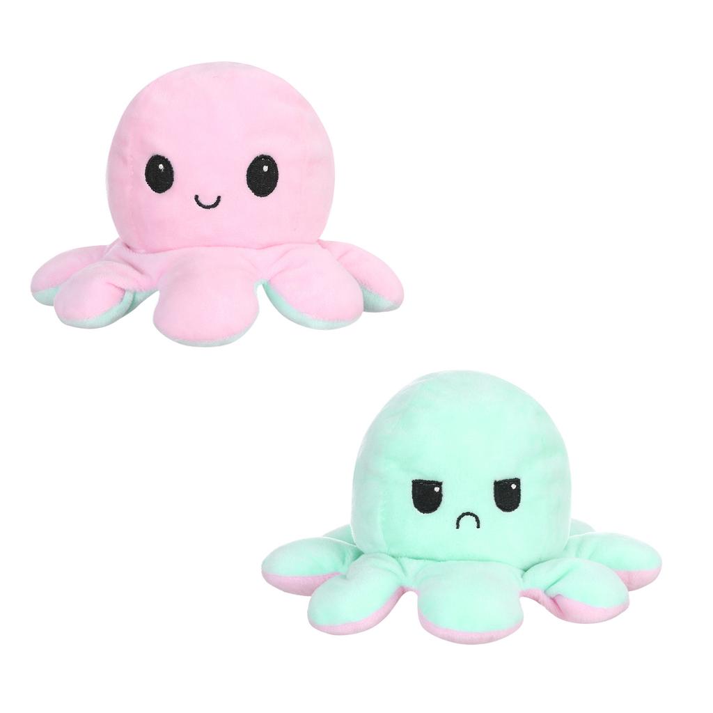 Octopu Doll Oboustranná flip Octopu Plyšová hračka pro děti Dětský narozeninový dárek