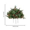 Outdoor Christmas Urn Filler Urn Filler Outdoor Ornaments Branches Ornaments Sparkling Light Decor For Cemetery Porch Front Yard