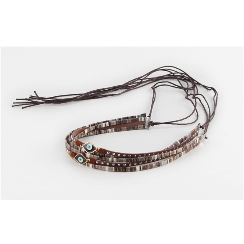 Unisex Hat Belts Stone for Travel Photography Props Handmade Belt Hat Bands