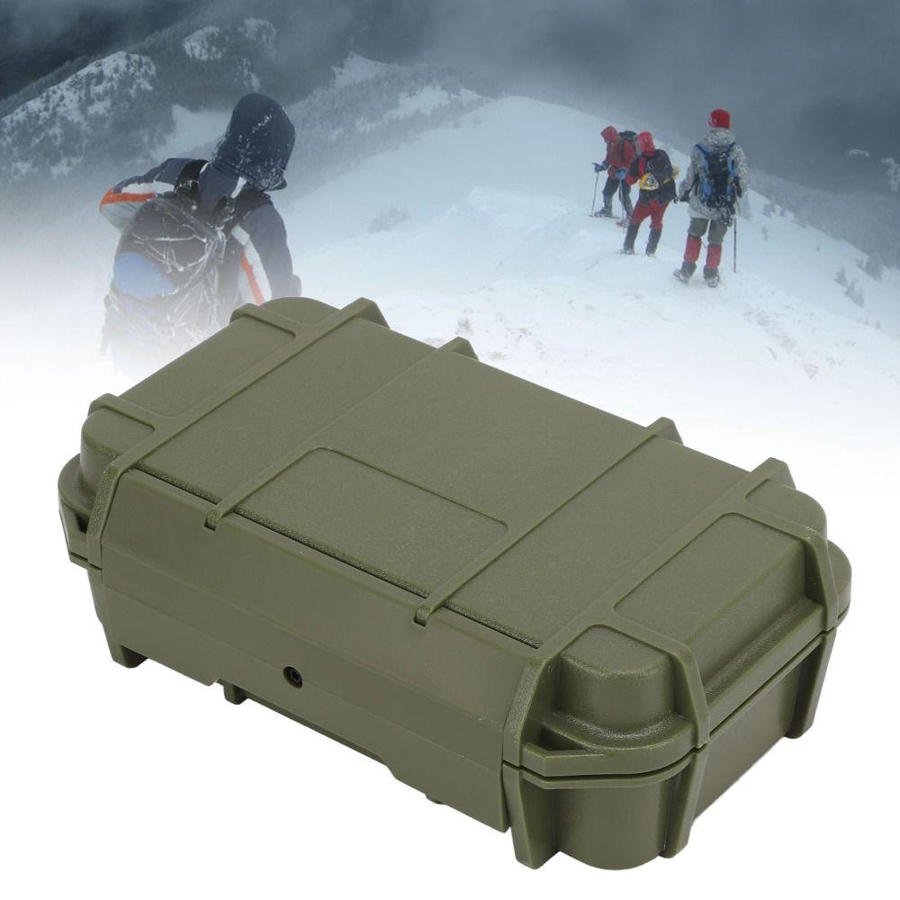 Estuche de Herramientas Impermeable ABS Duradero Resistente al Desgaste Estuche Rígido de Transporte Caja de Herramientas de Almacenamiento de Doble Capa Actividades al Aire Libre
