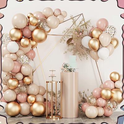 Luxury Party Supplies Balloon Set Retro Powder Skin Metal Gold Balloons Arch Wedding Balloons for Wedding