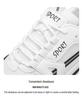 White Mesh Height-Increasing Men's Sneakers - Thick-Soled Casual Running Shoes for Autumn/Winter 2025