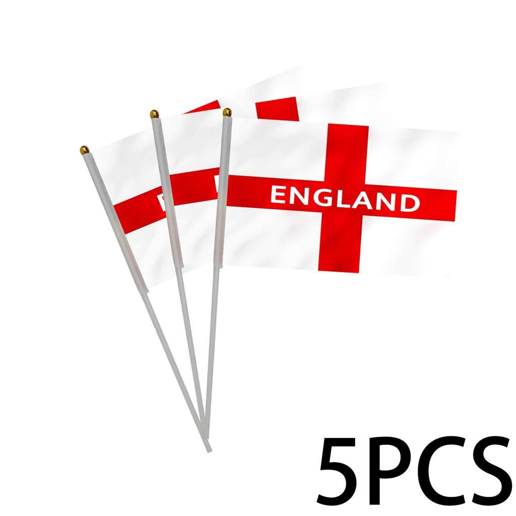 1/5PS Gedruckte handschwenkende Flagge mit doppelseitigem Muster auf dem Fahnenmast Gedruckte Flagge Kleine Halteflagge